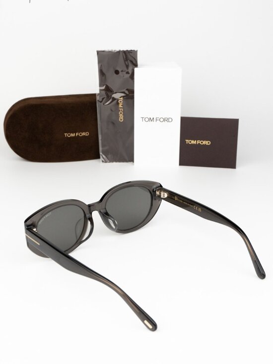 Tom Ford Women Sunglasses Transparent Grey Smoke Oval FT1296-K 20A NEW AUTHENTIC main image 5